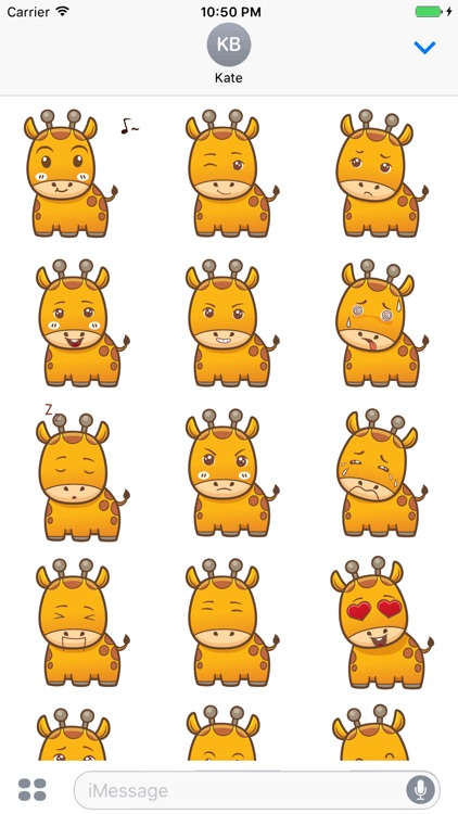 Sticker Me Cute Giraffe