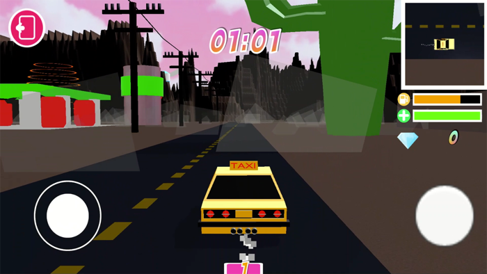 TAXI DELIVERY ROAD RAGE