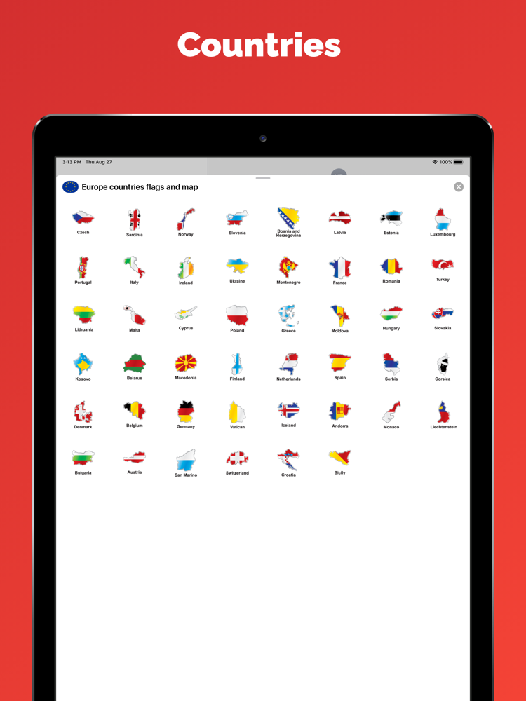 Europe country flags emoji App for iPhone Free Download Europe