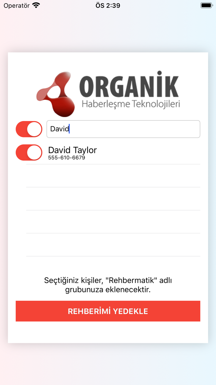 Rehbermatik Organik Haberleşme
