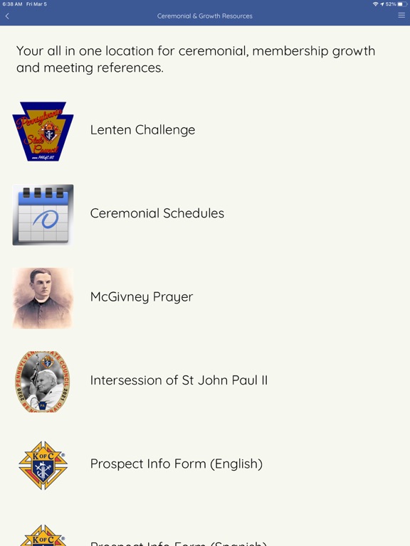 Screenshot #5 pour PA Knights of Columbus