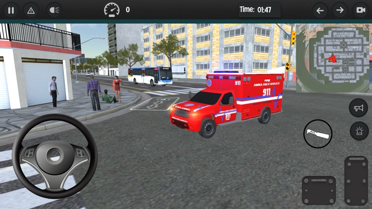 Emergency Ambulance Car Driver