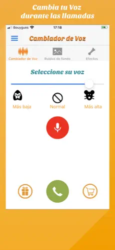 Screenshot 1 Cambiador de Voz -Allogag iphone