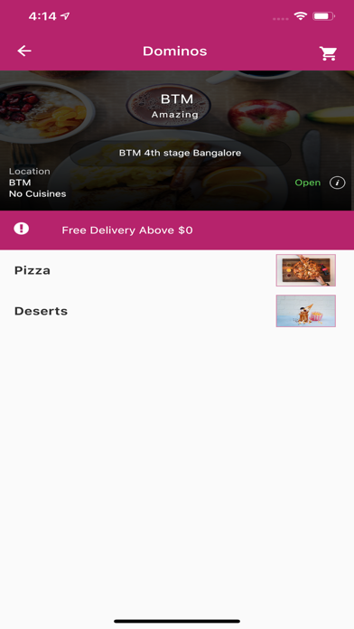 Restaurant sass user appScreenshot of 1