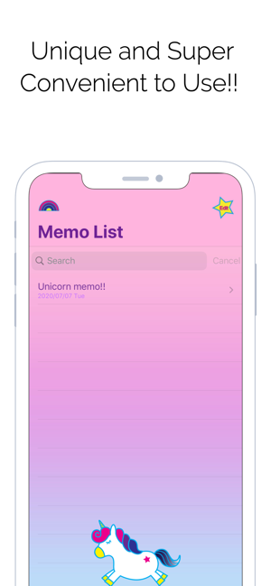 Unicorn Memo - Notepads, Diary(圖4)-速報App