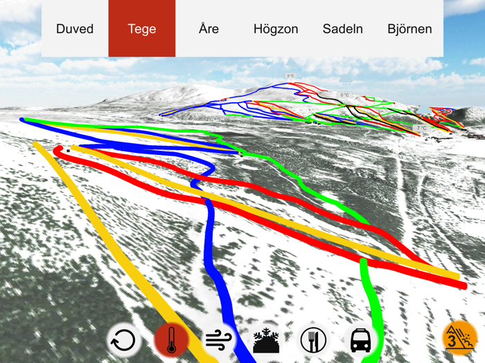 Åre 3D Piste Map