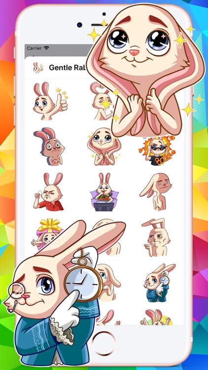 Gentle Rabbit Stickers Pack