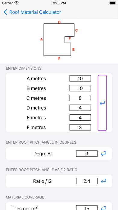 How to cancel & delete Roof Material Calculator from iphone & ipad 1