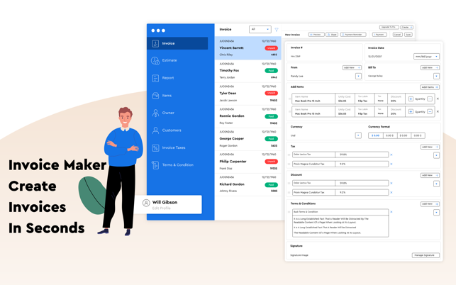 Invoice Maker Generate Invoice