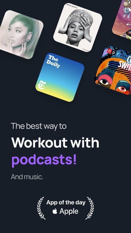 Shift - Workout with podcasts screenshot-0