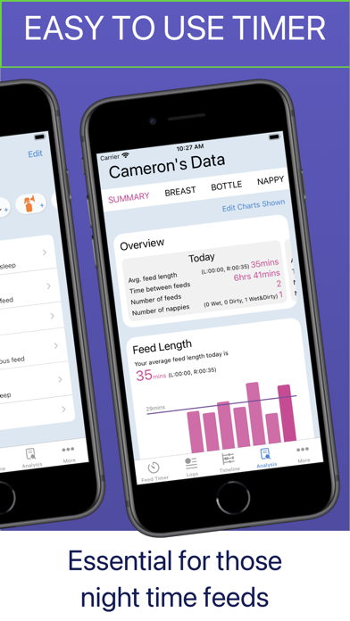 Baby Feed Timer - Breastfeeding, Nursing, Bottle Feeding & Baby log Screenshot 2