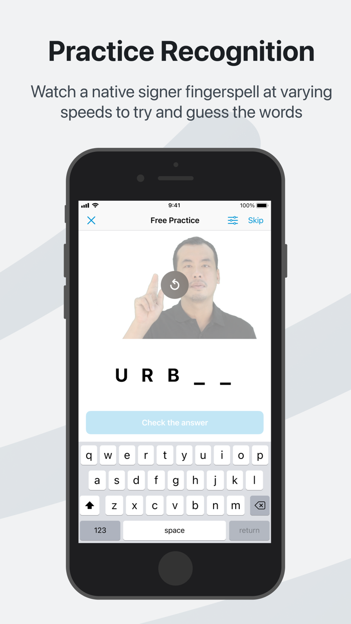 Ace ASL Learn Fingerspelling