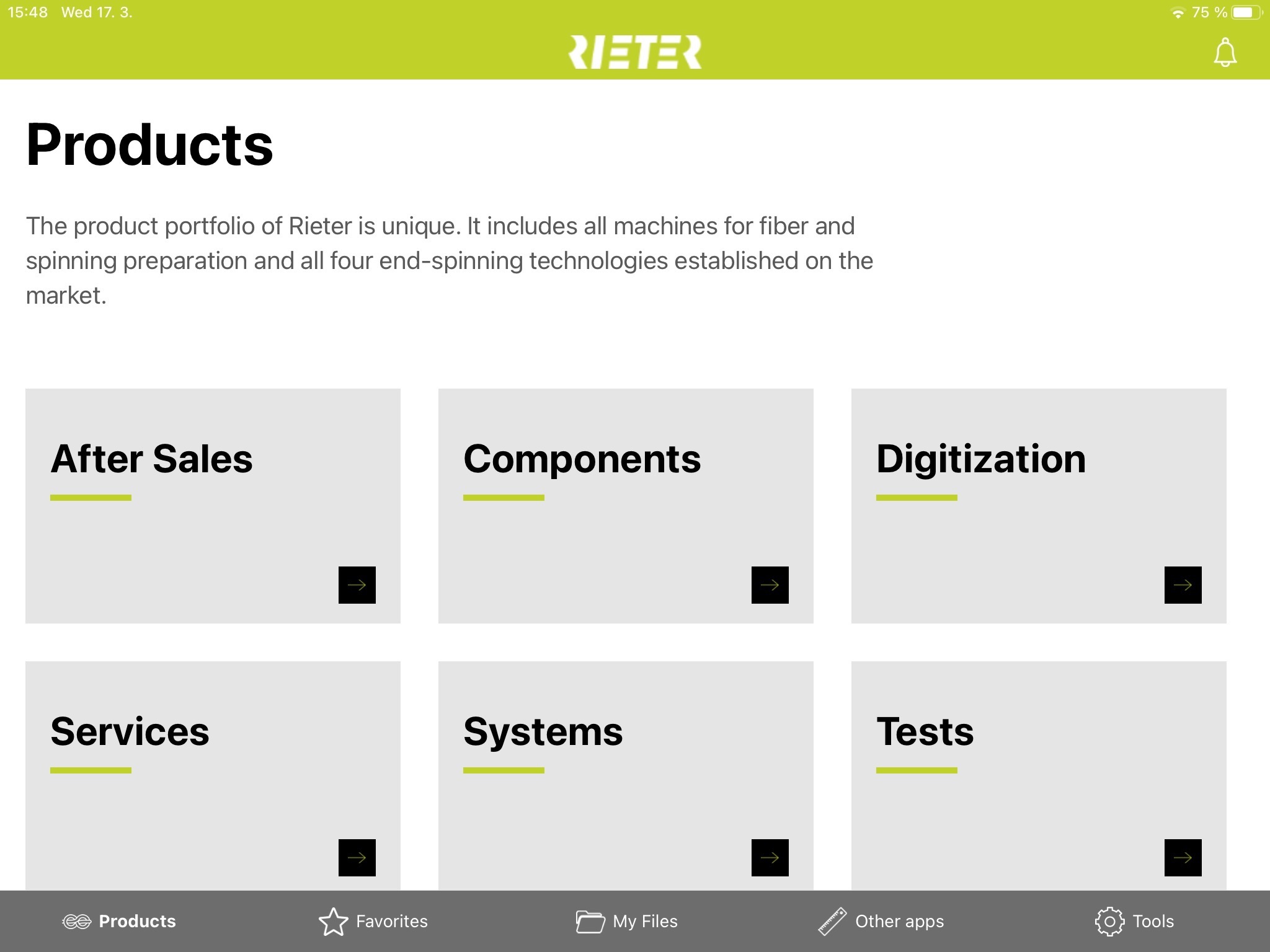 Rieter Sales App screenshot 4