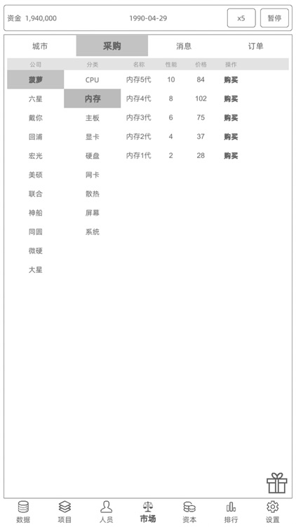 电脑集团-模拟经营经典游戏
