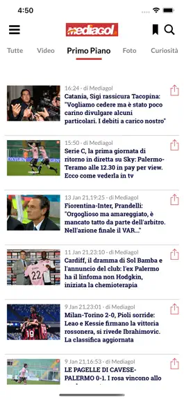 Game screenshot Mediagol Palermo News apk