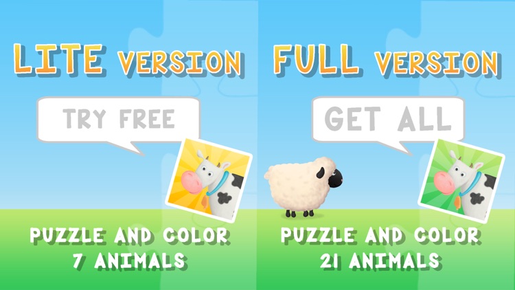 Farm Animals Puzzles screenshot-3