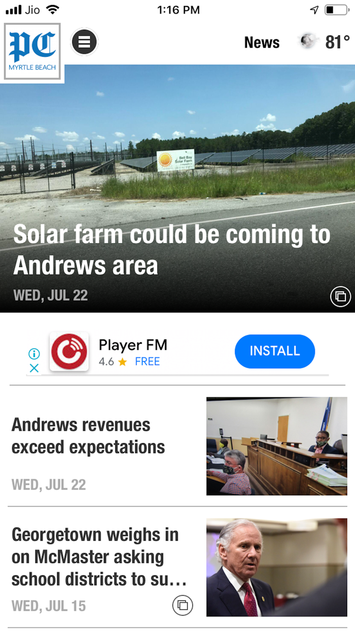 Post and Courier Myrtle Beach