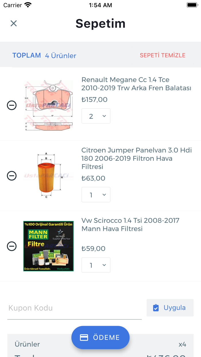 Usta Parçacı Oto Yedek Parça