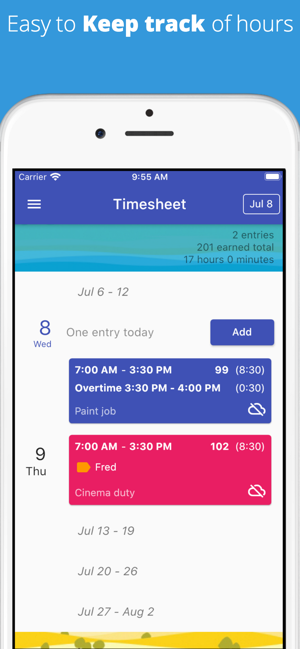 Timesheet Time Salary Timecard(圖1)-速報App