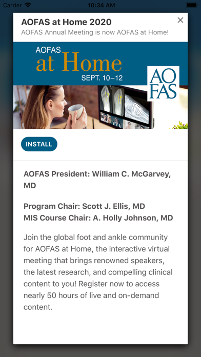 AOFAS Society App screenshot 3