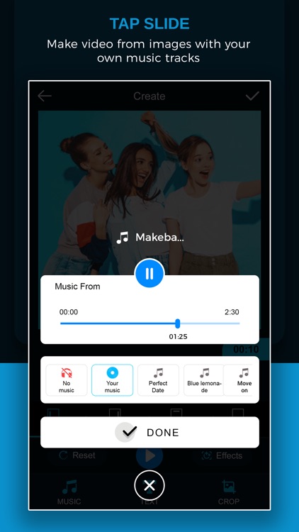 Tap to Slide Photo Video Maker