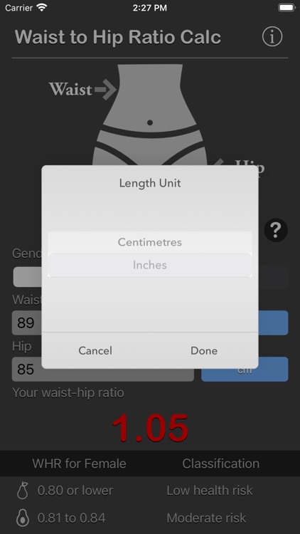 Waist to Hip Ratio Calc screenshot-8