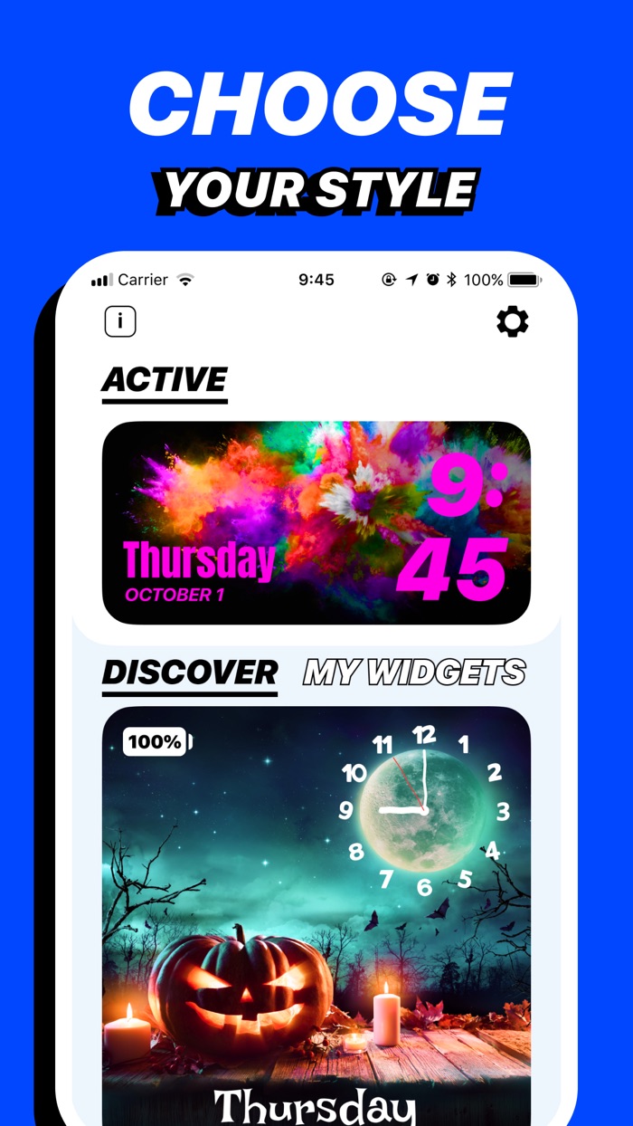 Custom  Color Photo Widget W