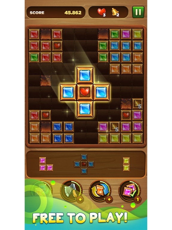 Wood block puzzle blast screenshot 2
