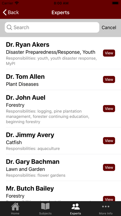 MSU-E Experts Directory screenshot 3