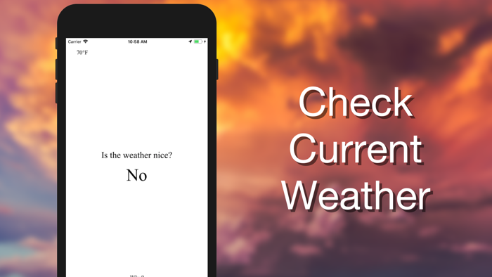 Is the weather nice?