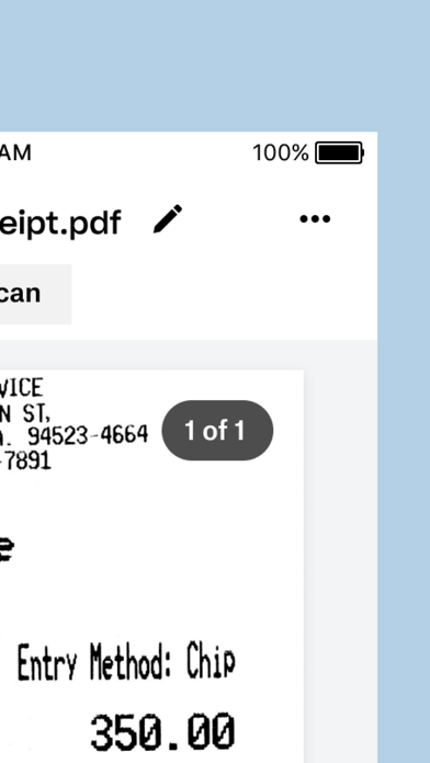 Dropbox Scan - PDF Scanner App Screenshot