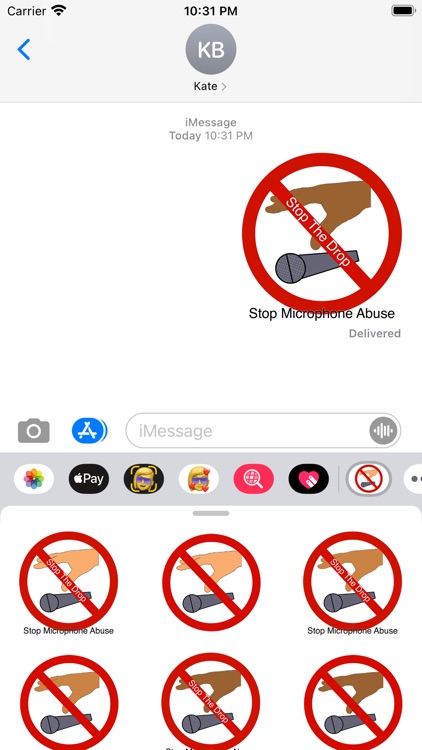 Stop The Drop Sticker