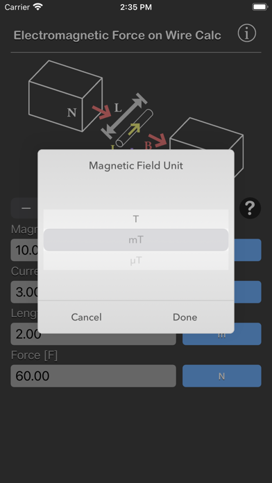 Electromagnetic Force on Wire screenshot 3