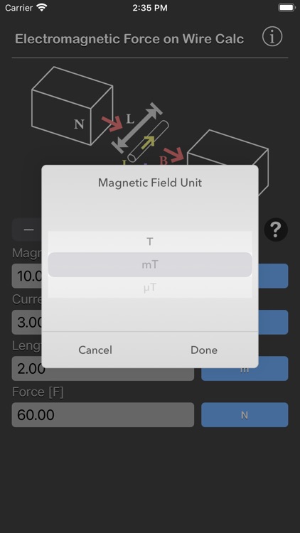 Electromagnetic Force on Wire