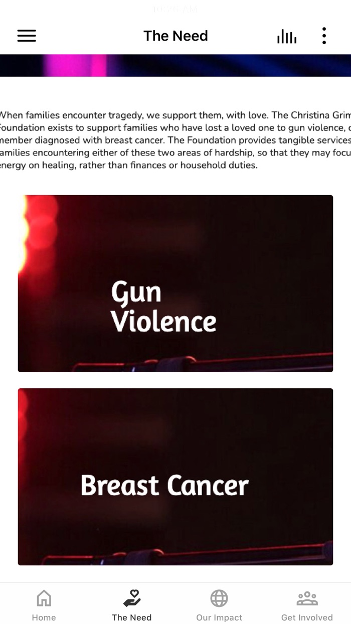 Christina Grimmie Foundation.