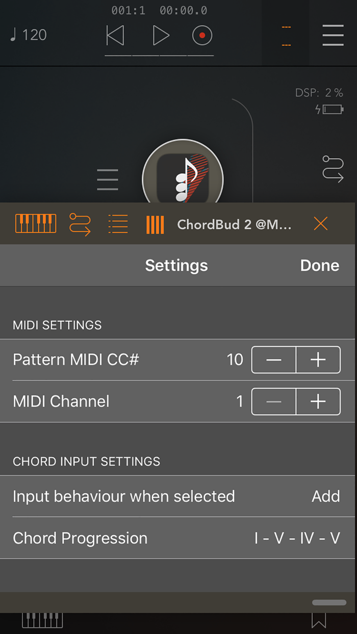 ChordBud 2 AUv3 MIDI Sequencer