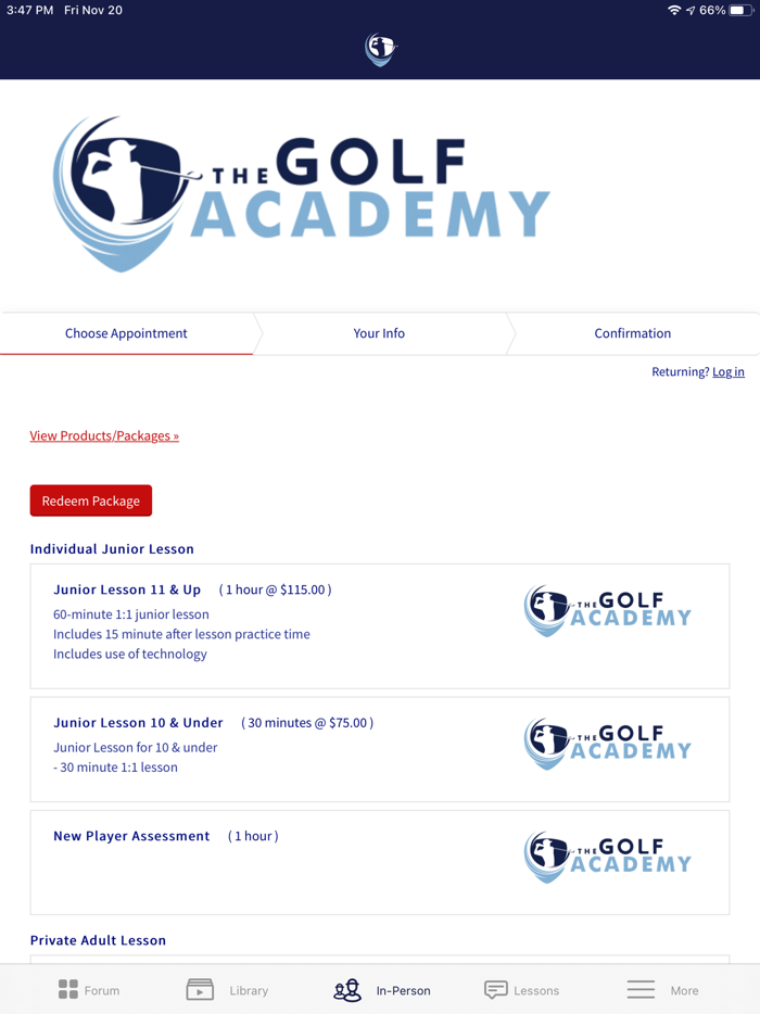 The Golf Academy App