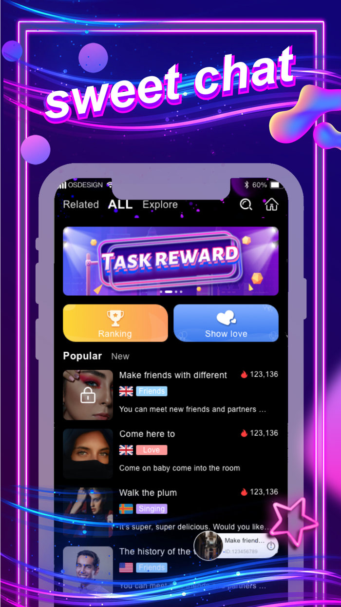 Sweet Chat-Meet friend in room