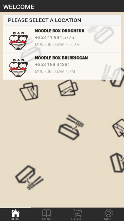 Noodle box Takeaway