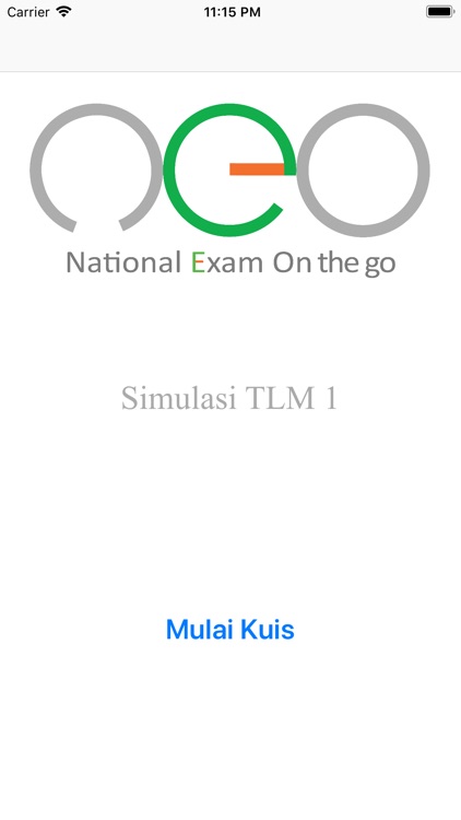 NEO TLM: Simulasi 1