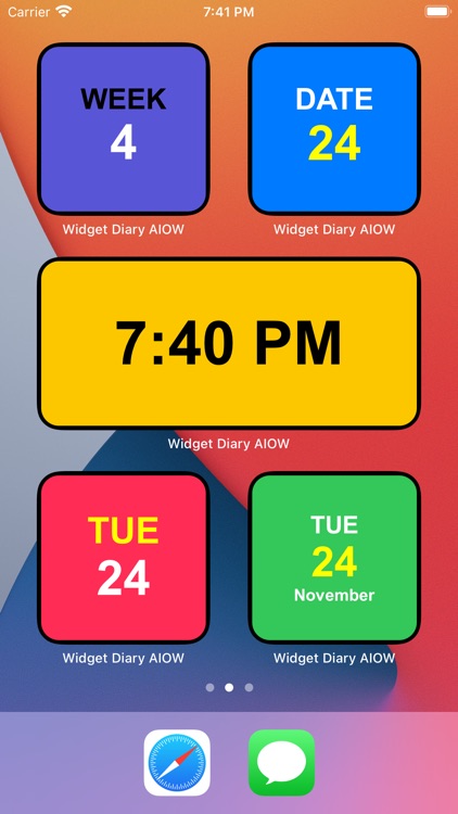 Widget Diary AIOW