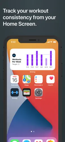 Screenshot 6 Strong Workout Tracker Gym Log iphone