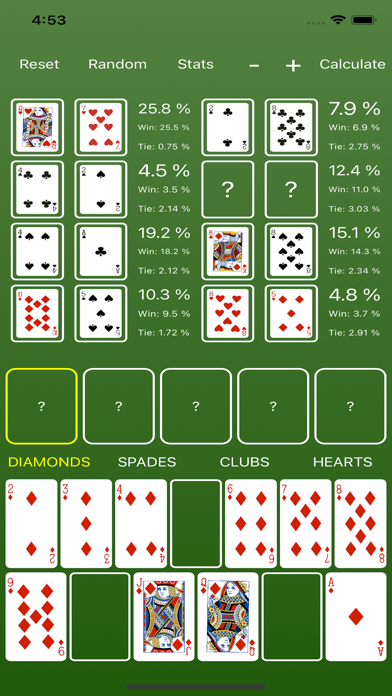 Hold'em Odds Simulator screenshot 3