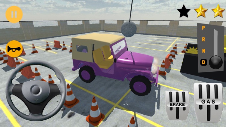 Classic Jeep Stunt Parking 3D screenshot-4