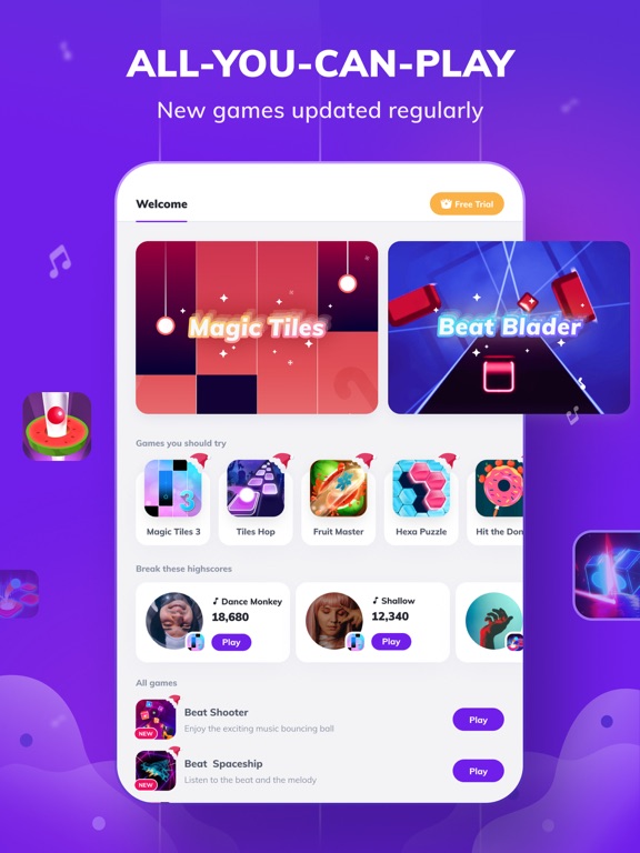 Game of Songs - Music Gamehub screenshot