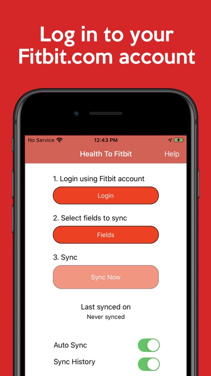 Sync For Apple Health > Fitbit