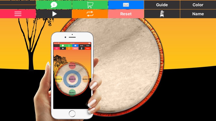 Djembe + - Drum Percussion Pad