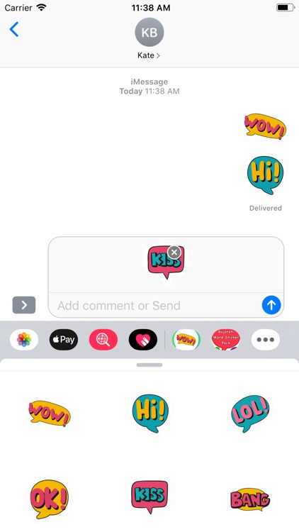 English Chat Stickers