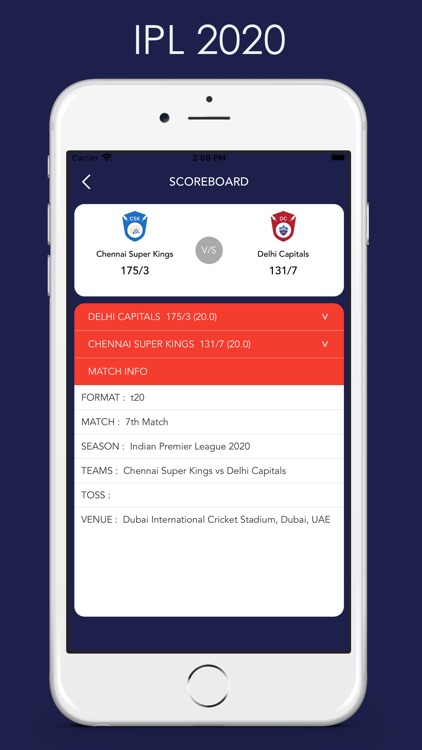 IPL Live score by Creative Infoway