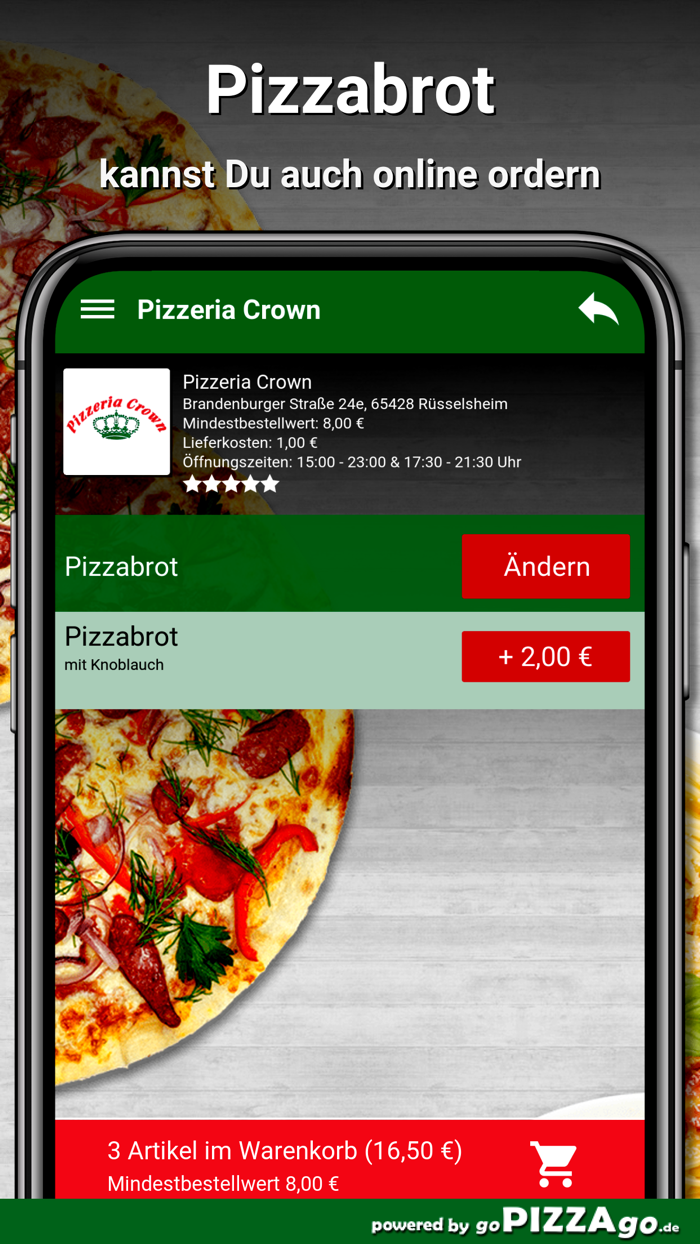Pizzeria Crown Rüsselsheim
